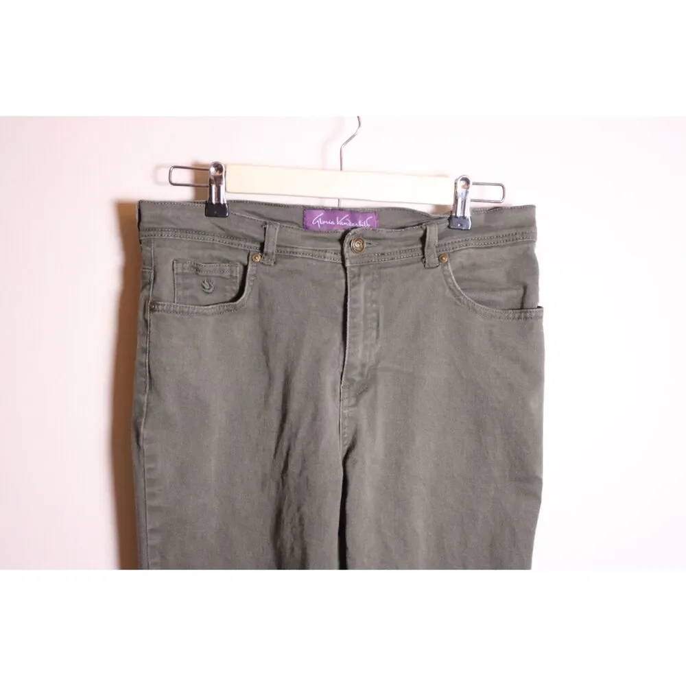 Gloria Vanderbilt Amanda Jeans – Dark Green, Size 10 Short, Straight Leg - Picture 5 of 7